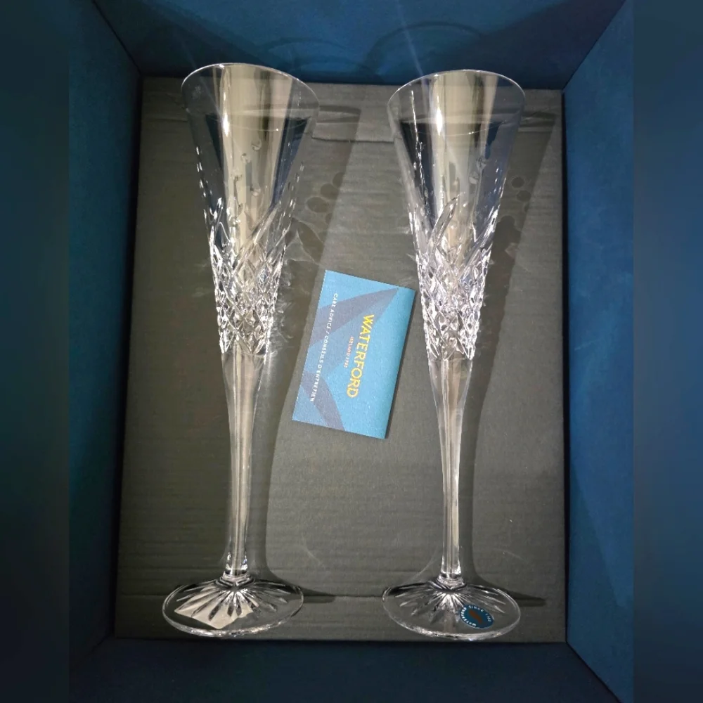 Waterford Crystal Toasting Flutes NWT